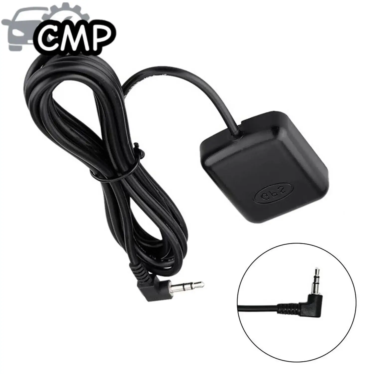 1개 3.5mm 차량용 팔꿈치형 외부 GPS 안테나, 자동차 트럭 SUV 대시캠, 차량용 전자 장비 액세서리에 적합