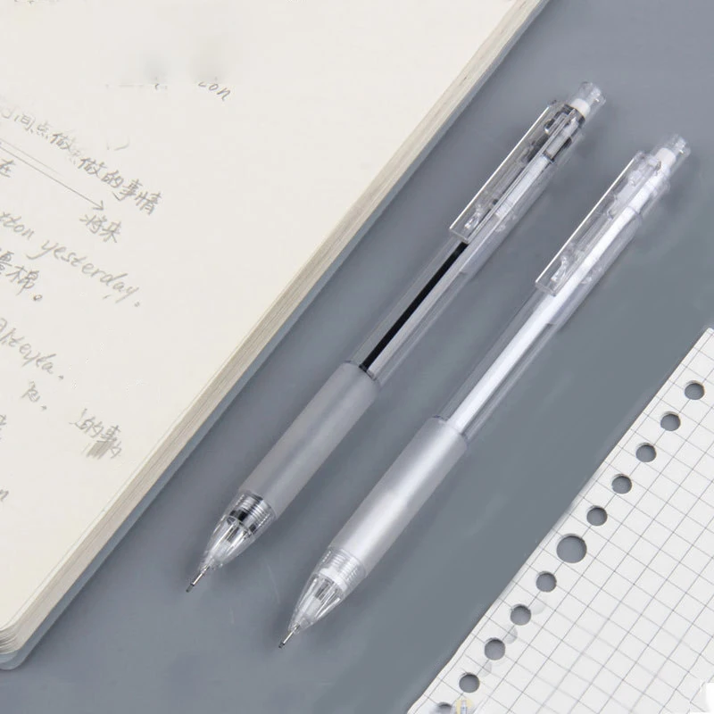 0.5/0.7mm Activity Pencil Elementary School Supplies Automatic Pencil Simple and Transparent Pen Holder 3