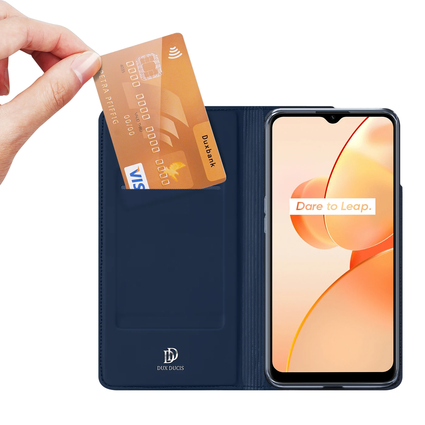 

DUX DUCIS Skin Pro Series Flip Cover Luxury Leather Wallet Phone Case For OPPO Realme C31 Case Full Good Protection Steady Stand