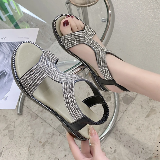 Skechers Arch Fit Embellished Sandals - Fancy Love - QVC.com