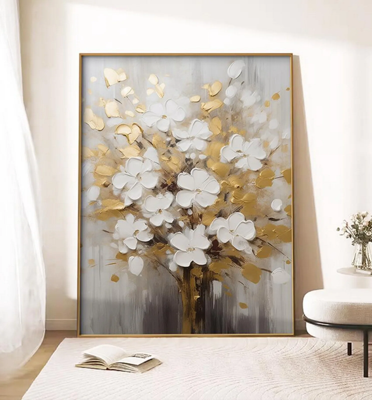 Textured Floral Oil Painting 3