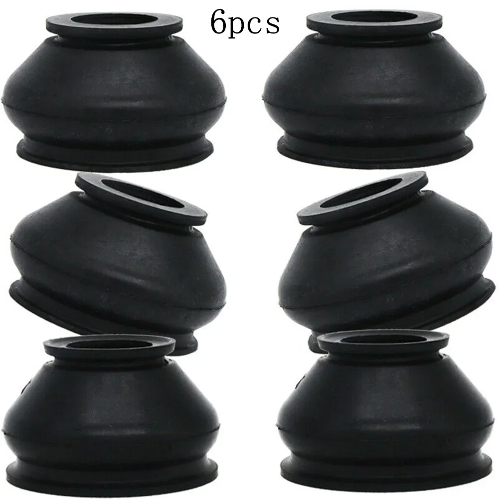 6pcs Universal HQ Rubber Tie Rod End Ball Joint Dust Boots Dust Cover Boot Gaiters for Chinese ATV Quad Go Kart atv ball joints steering tie rod end