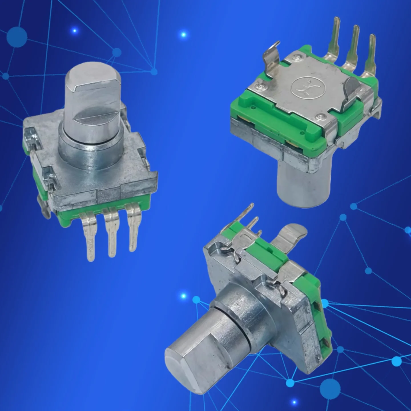 20pcs EC11 20 Position Rotary Encoder Switch 3 Pins No Push Button 10mm ...