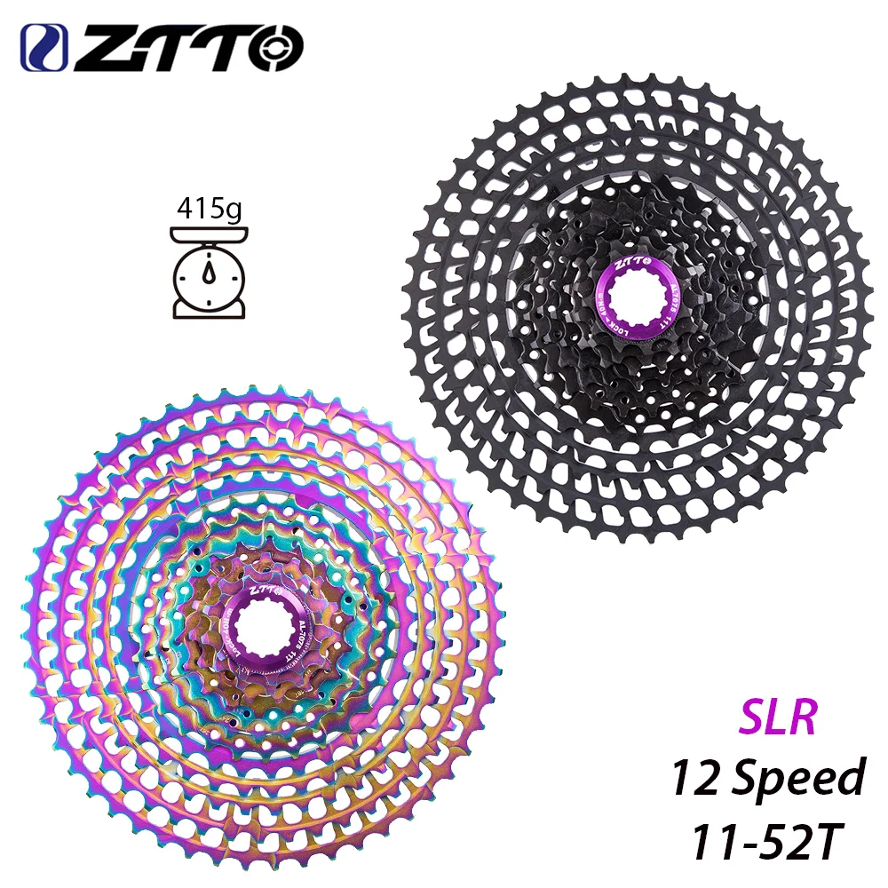 ZTTO MTB Bike 12v Cassette 12 Speed 11-52T SLR2 Ultralight Bicycle 12s K7 Current CNC Freewheel For HG Hub M9100 GX Eagle