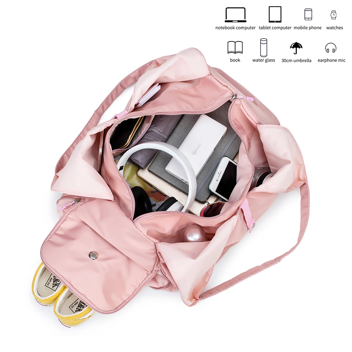 Short-Distance Travel Bag, Men's Large Capacity Sports and Fitness Bag, Tote Lightweight Portable Luggage Bag, Business Trip Cos