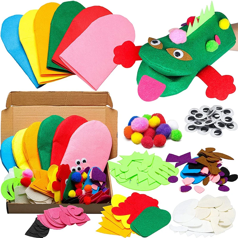 Animal-Themed DIY Hand Puppet Craft Kit