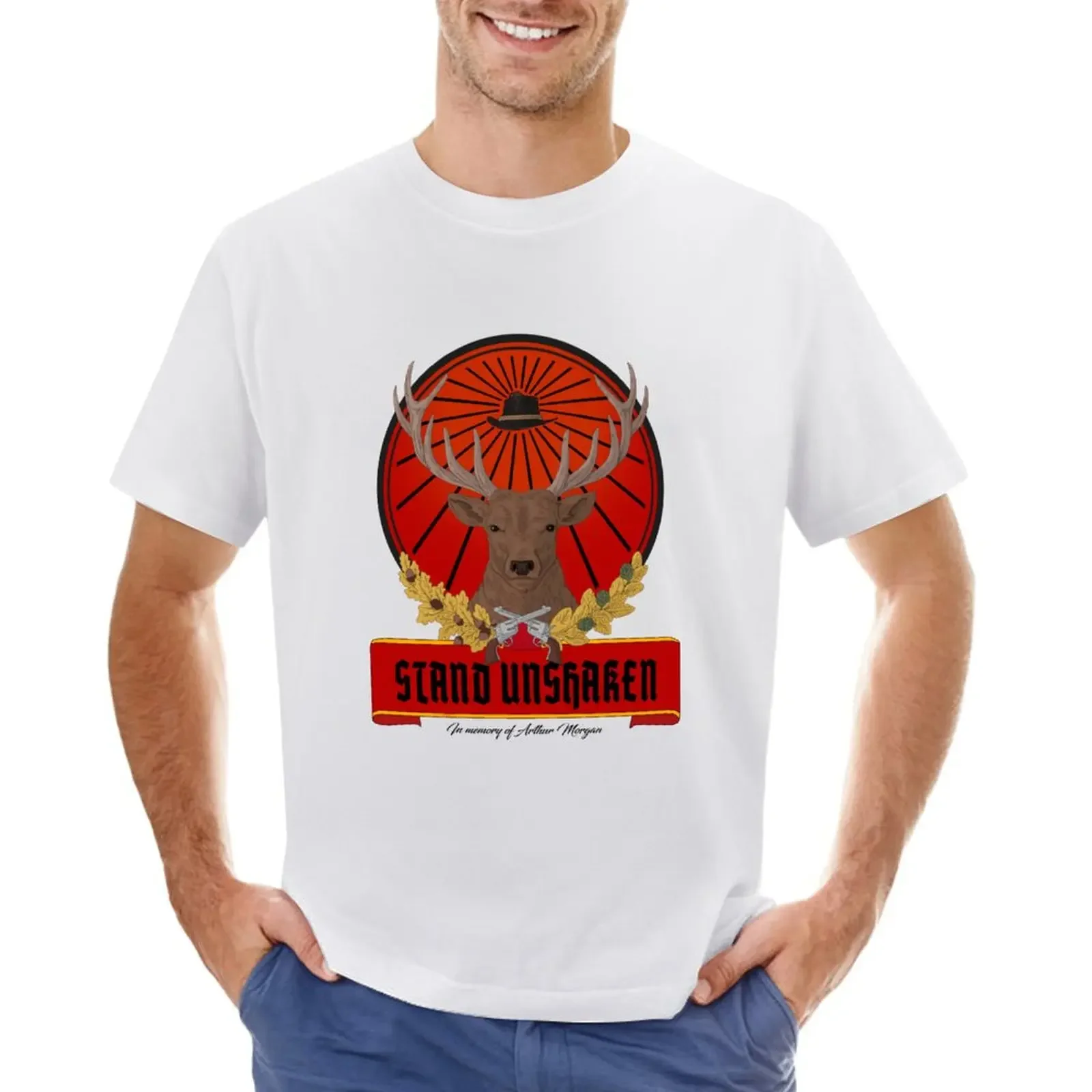 

Unshaken stand T-shirt summer top Blouse mens champion t shirts