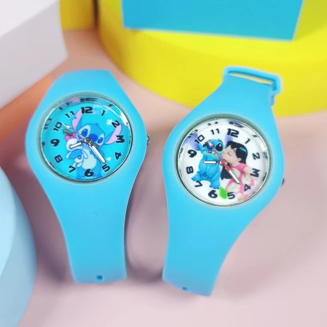Disney Stitch Children's Watch Ctue Anime Lilo & Stitch Cartoon Leather  Watches Kids Clocks Toys for Boys Girls Gift birthday - AliExpress