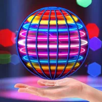 Flying Ball Boomerang Spinner Toys Hand Control Drone 360° Rotating Mini UFO With LED Lights for Children Funny Birthday Gifts 1