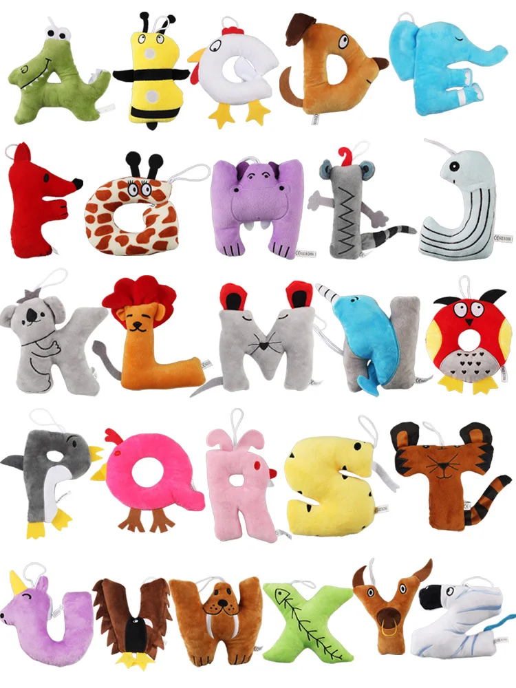 Alphabet Lore Stuffed Animal Plush Doll Alphabetic Letter Educational Toy