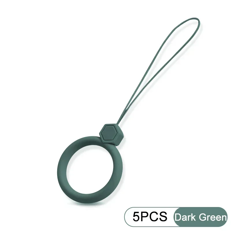Silicone Wrist Strap Lanyard - Finger Ring Anti-Lost Phone Accessory