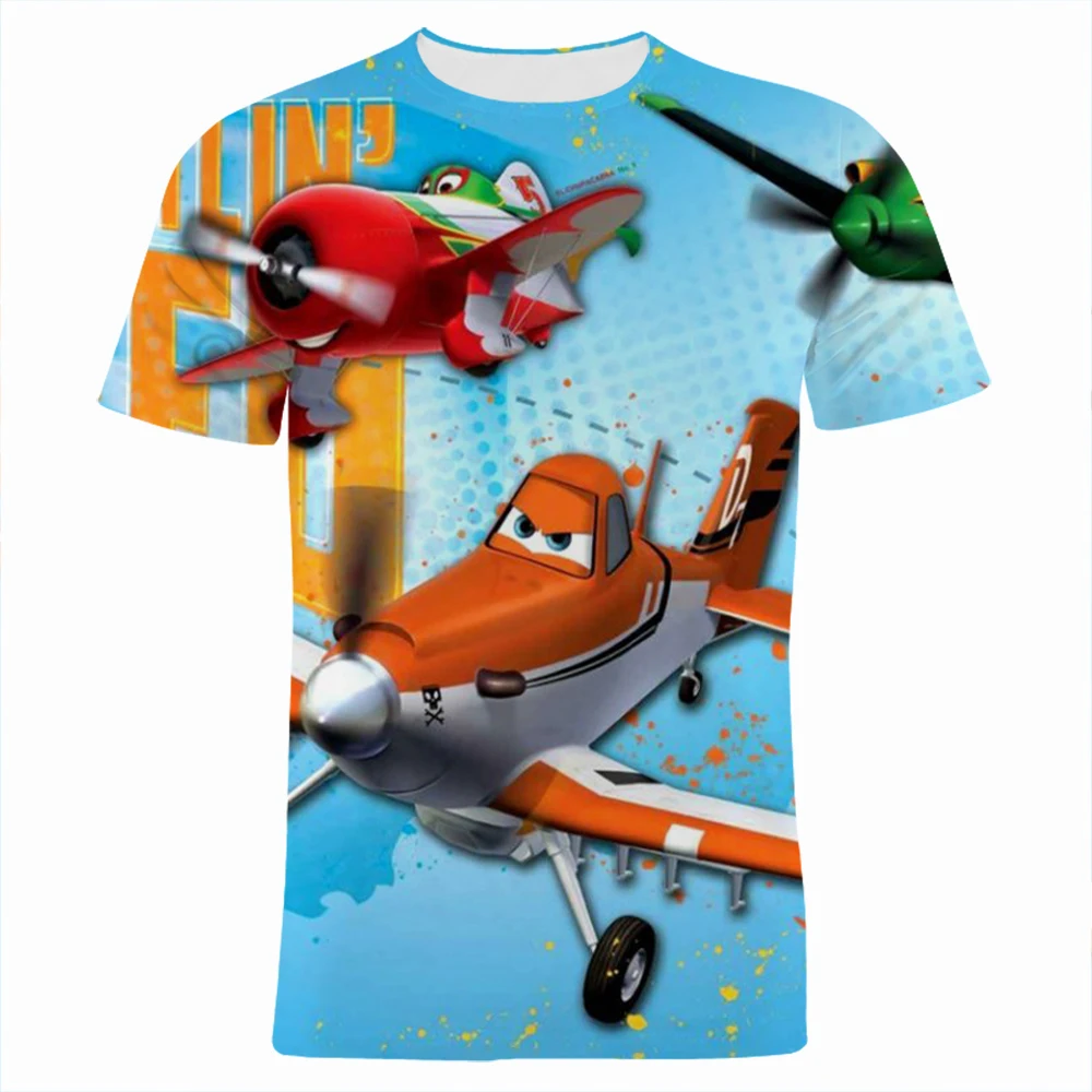 New Cartoon Planes Printed T Shirt For Boy Men Fashion Casual T