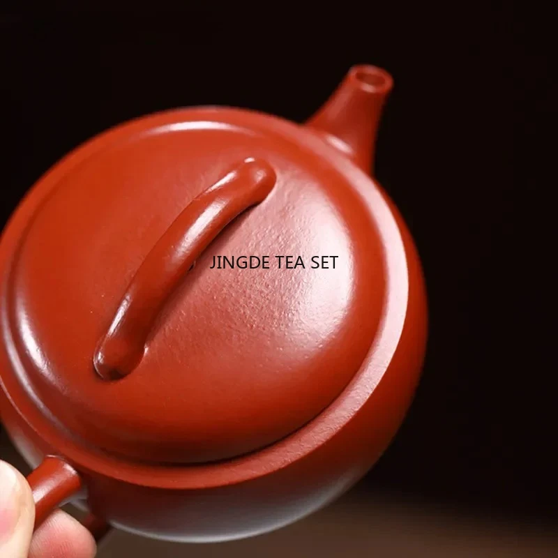 110ml Yixing Small Capacity Purple Clay Pot Handmade Raw Mineral Dahongpao Beauty Pot Kung Fu Tea Set