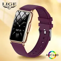 LIGE hommes bande intelligente femmes montre 1.47 pouces pleine touche fréquence cardiaque sport Fitness Smartwatch pour Android IOS Bracelet intelligent dames 1
