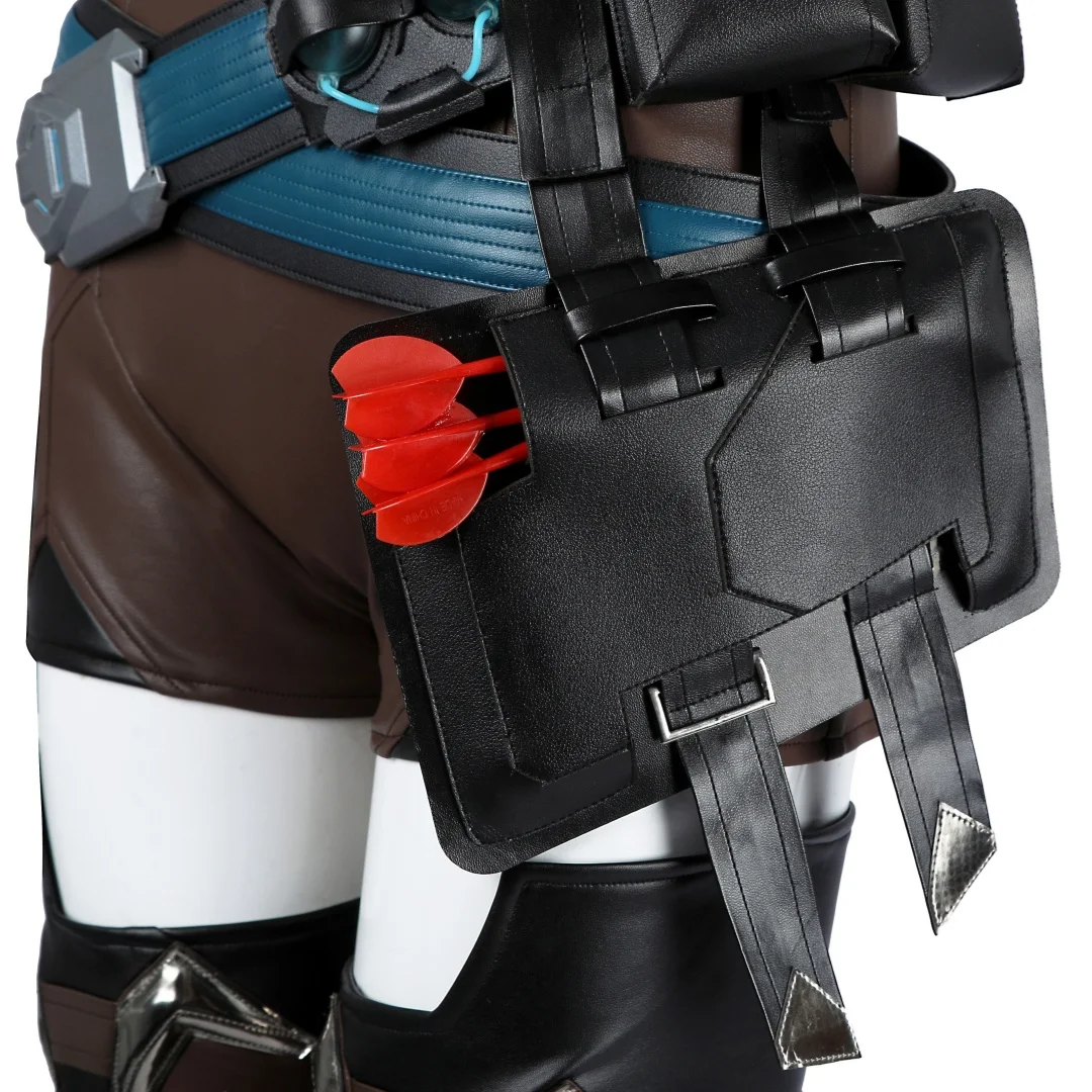 Overwatch 2: Freja | Blue Black Viking Warrior Cosplay Costume 64 Overwatch 2 Freja Viking Warrior Cosplay Costume for Women (Unofficial)
