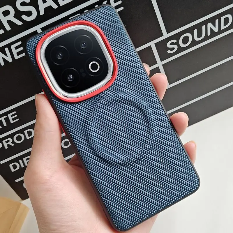 For IQOO Z10 Turbo Pro Case Luxury PU Leather Magnetic Wireless