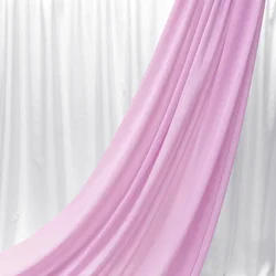 Elegant Purple Red Chiffon Georgette Fabric - 100cmx150cm (Candy Pink)