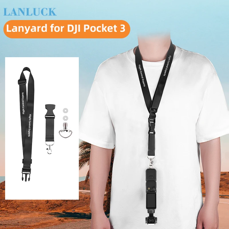 Cordino Anti-Smarrimento Per Dji Pocket 3/ Insta360 One X/X2/X3/Feiyu/Pocket/Fimi Palm 2 Action Camera Neck Strap Accessori