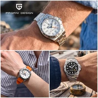 Pagani Design 2026 Nouvelle Montre de Plongée Homme 42 mm Saphir Mécanique Automatique GMT Étanche 100m PD1682 3