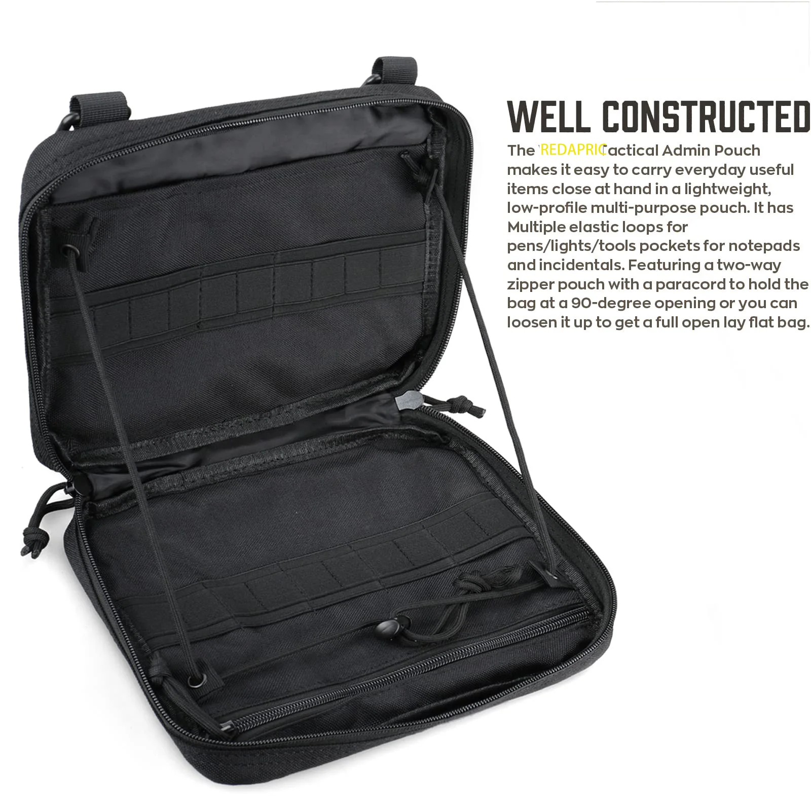 Tactical Nylon EDC Utility Pouch with Zipper for Camping
