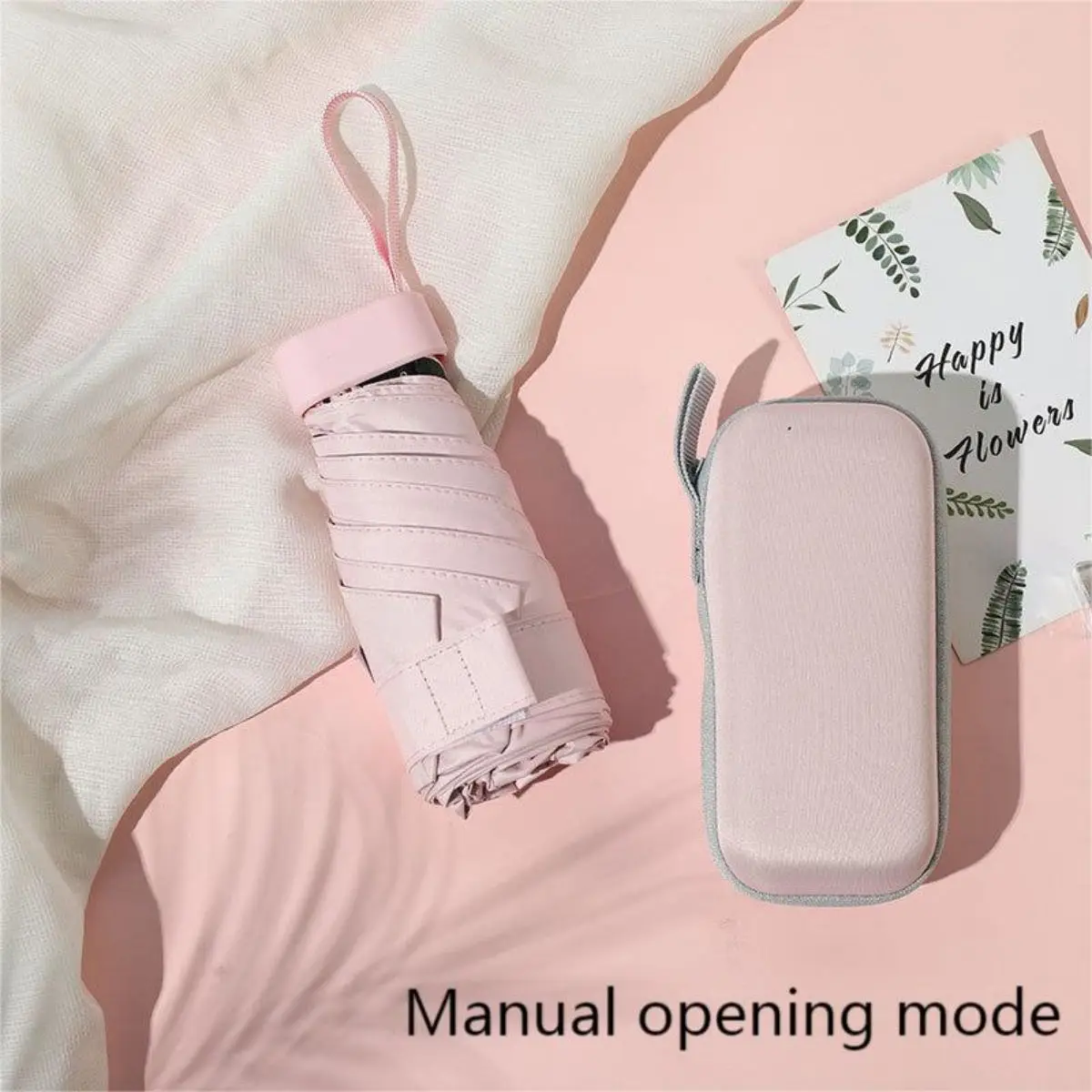 Compact UV-Resistant Sun and Rain Umbrella