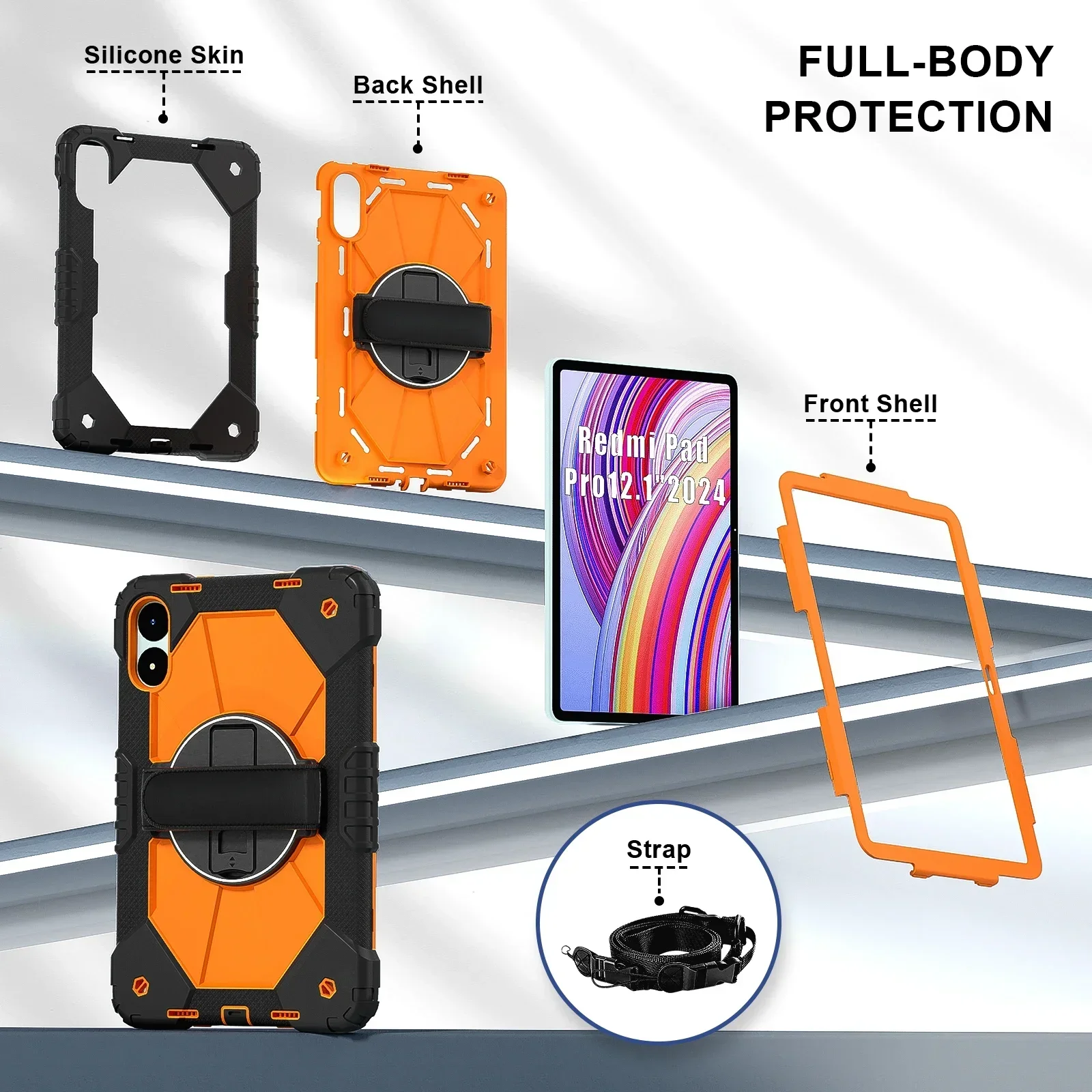 Durable Kids Tablet Case - Heavy Duty Shockproof Armor Protector