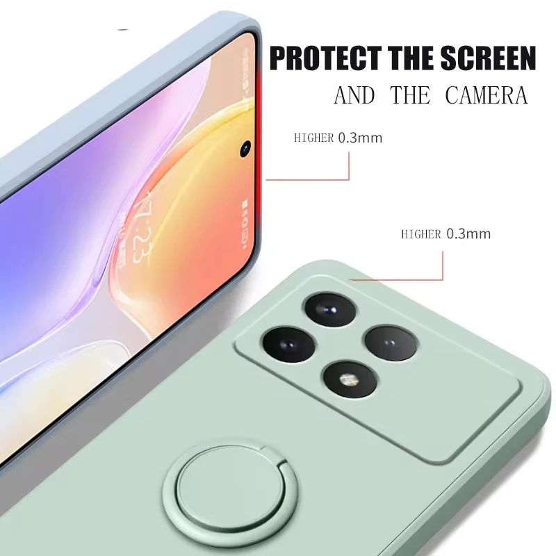 Luxurious Magnetic Shockproof Liquid Silicone Phone Case - Soft Back Cover