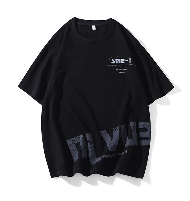 

high-quality summer men cotton shirt short sleeve plus size 8XL 9XL mferlier letter tops tees casual tshirt hipster