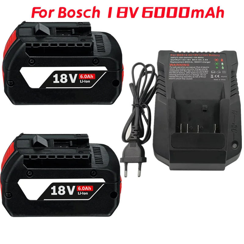 

1-3 шт 18 В Аккумулятор для Bosch GBA 18 в 17618 Ач литиевая батарея BAT609 BAT610G BAT618 BAT618G-01 BAT619G BAT622 стандартная батарея + зарядное устройство