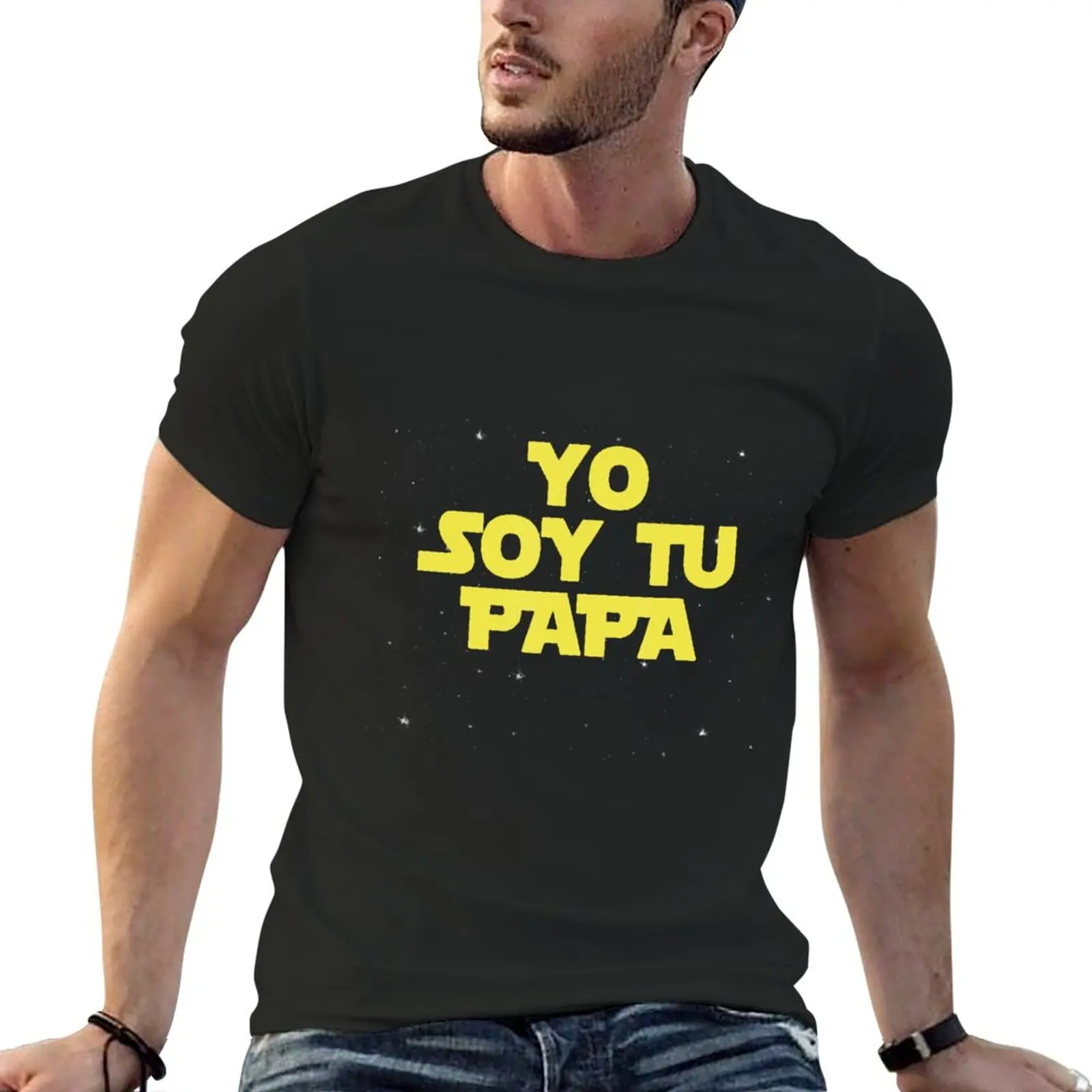 

New Mens Yo Soy Tu Papa Funny Father's Day T-Shirt Short sleeve summer tops t-shirts man mens workout shirts