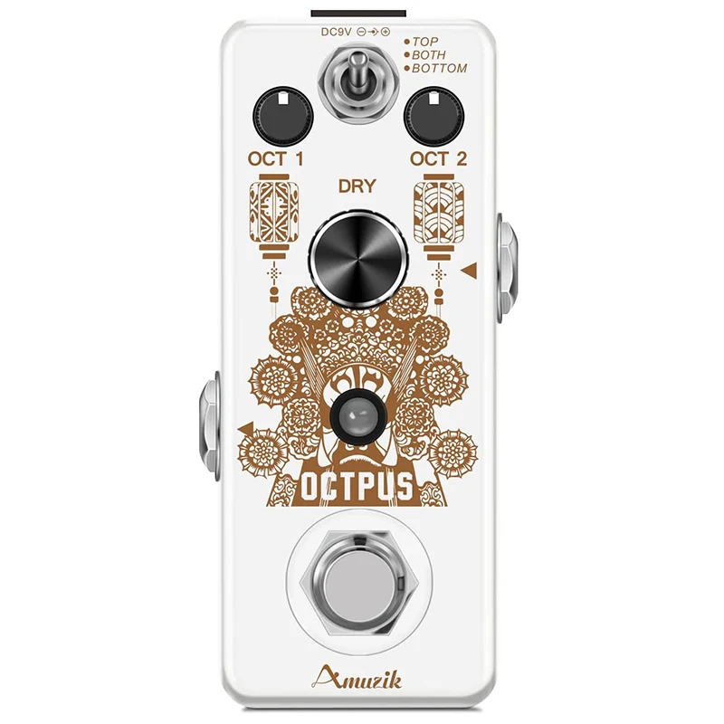AmuzikOctpusGuitarEffectPedalPrecisePolyphonicOctaveEffectsFor