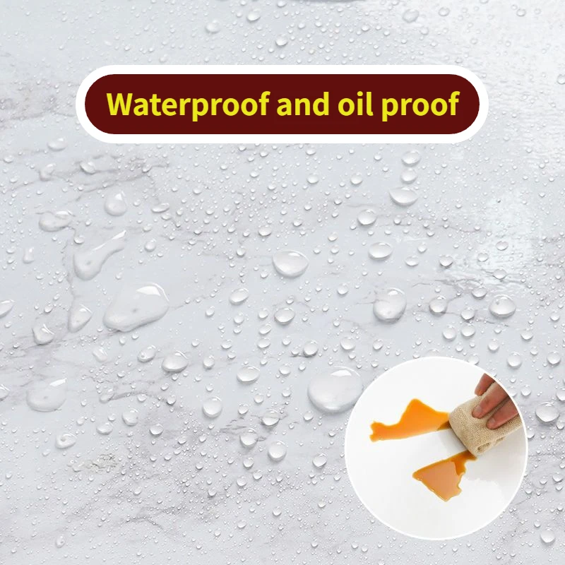Table Stickers Self-adhesive Waterproof Oil Resistant Marble Pattern Desktop Renovation Sticker Kitchen Bathroom Wallpaper 2