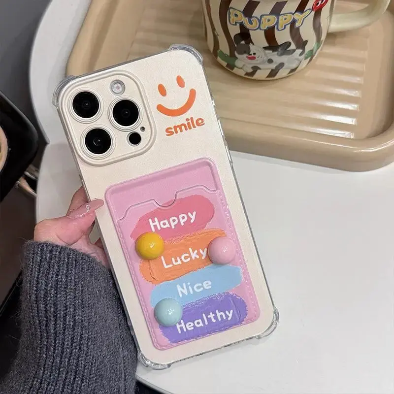 Smile 3D Candy Beans Card Bag Hang Case