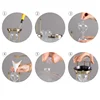 2024 Newest Empty Hourglass Bottle Sand Three Pillars Sandglass Metal European Retro Office Desktop Decorations Sand Clock Timer 6