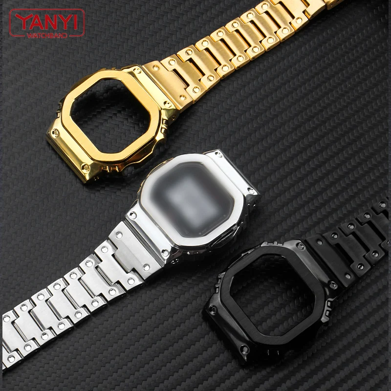 Stainless Steel Watchband with Bezel