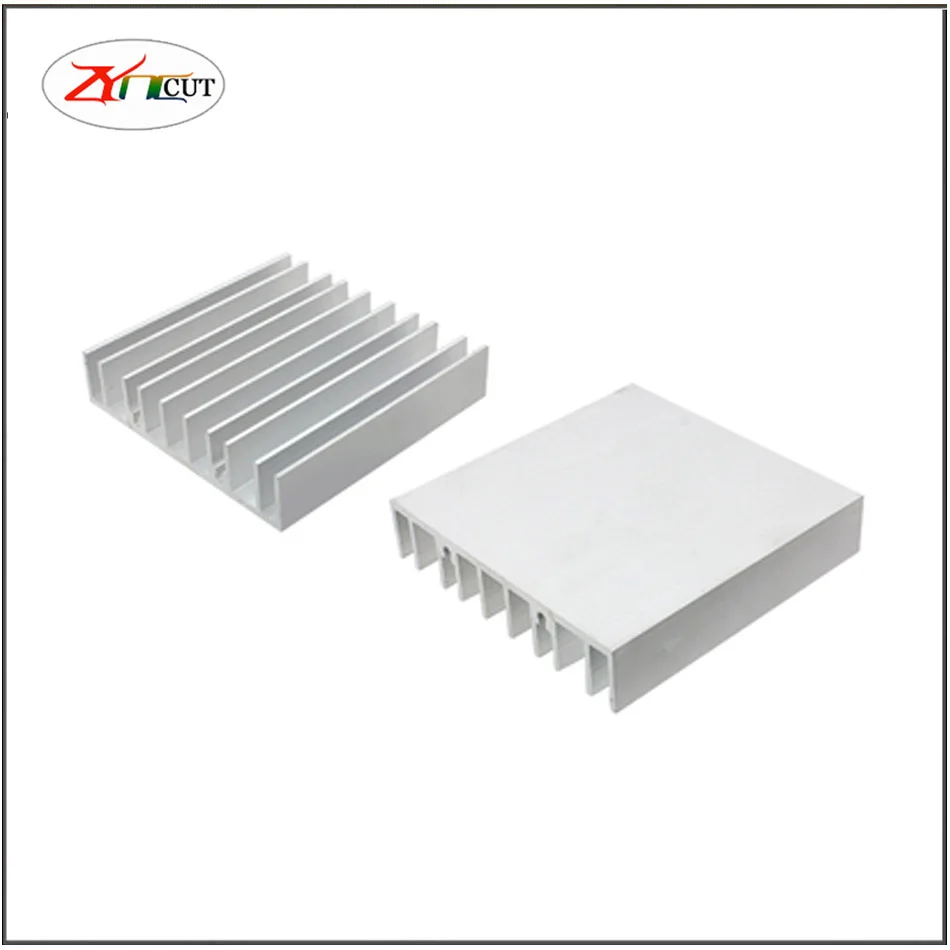 10x10 50x50 60x60 80x80mm Square aluminum alloy heat sink aluminum heat sink DIY high power router CPU electronic heat sink