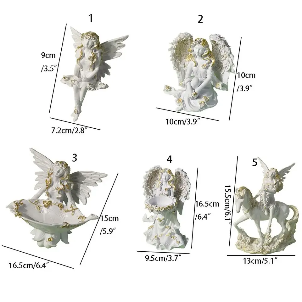 ヴェロネーゼ製 守護天使像 天使 置物 オブジェ
