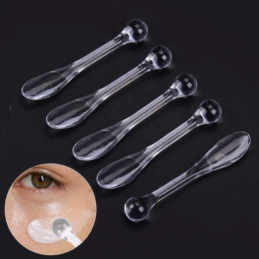 10PCSLotEyeCreamApplicatorAcrylicCosmeticSpatulasScoopEye
