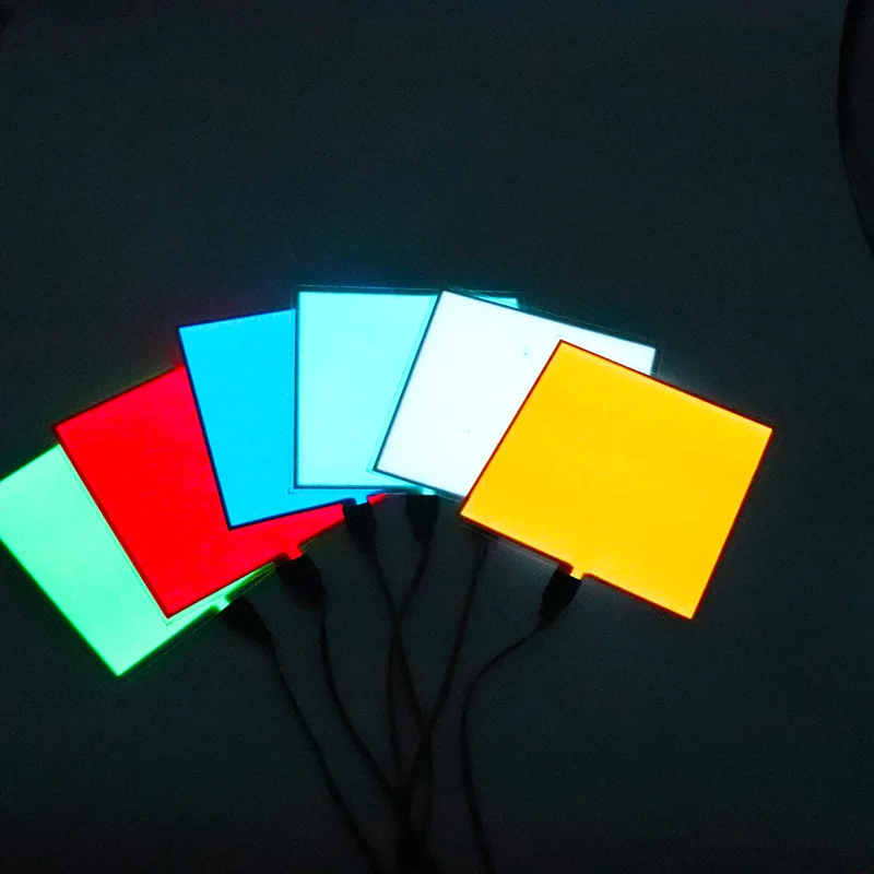 3v 5V El Flexible Electroluminescent Cold Light Plate Source Graphite Core Can Cut Thin Ambient Light Mc Diy Model Source