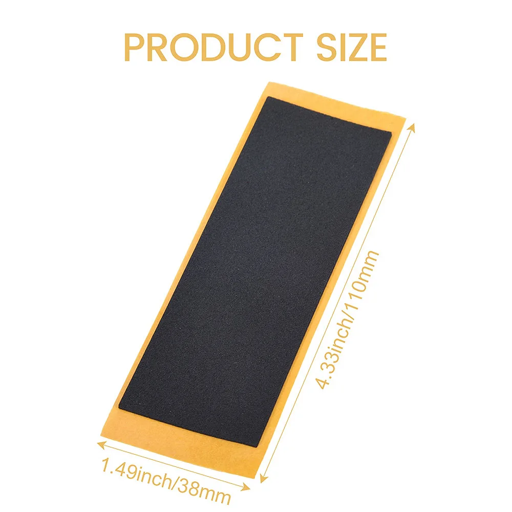 블랙 지판 데크 언컷 테이프 스티커, 폼 그립 테이프 스티커, 38mm x 110mm, 20 개/로트