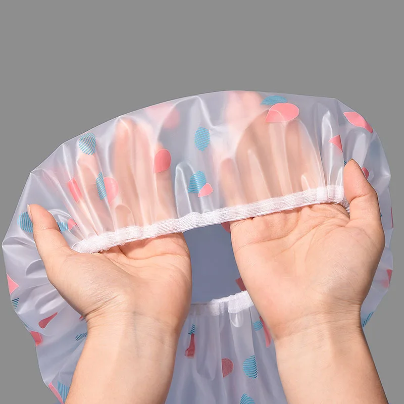 A Shower Cap for Taking A Shower To Prevent Hair From Getting Wet and Oily Water From Sticking and To Take Care of Hair