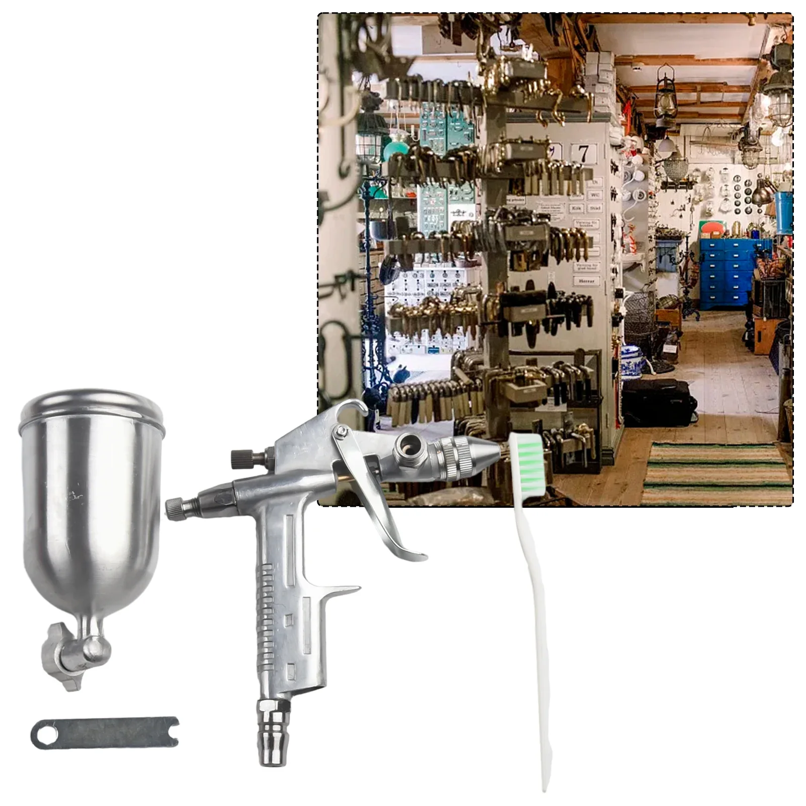 

Practical Spray Machine Spray Tool Accessories Aluminum Gravity Type K-3 Kit Nozzle Parts Pneumatic Replacement