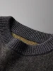 Jacquard Autumn Winter New Cashmere Sweater Men's Round Neck Pullover 100% Merino Wool Knitted Casual Fashion Retro Thicken Top 5