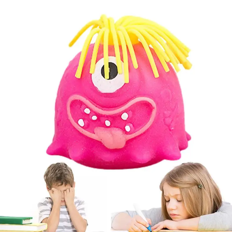 

Mini Squeeze Toys Cartoon Squeezable Toys For Relaxing Single-Eyed Miniatures KidsParty Supplies For Computer Desk Living Room