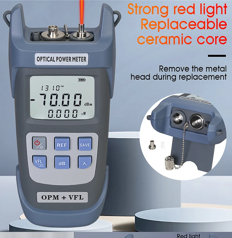 AUA-G510/710B Optical Power Meter Red Light Source Integrated Machine 10/30/50mw