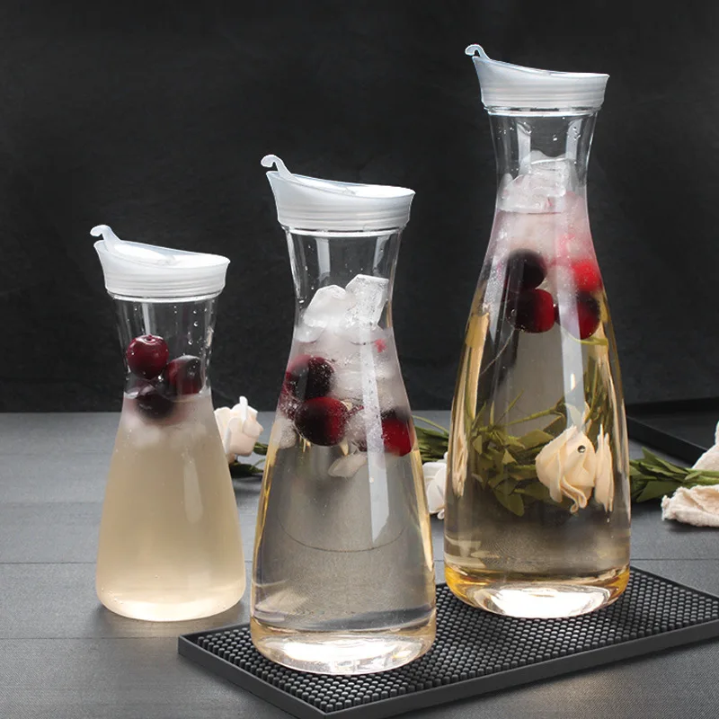 Water Bottle Plastic Water Bottle Transparent Food Grade Plastic Water Juice Ice Tea Jug With Lid