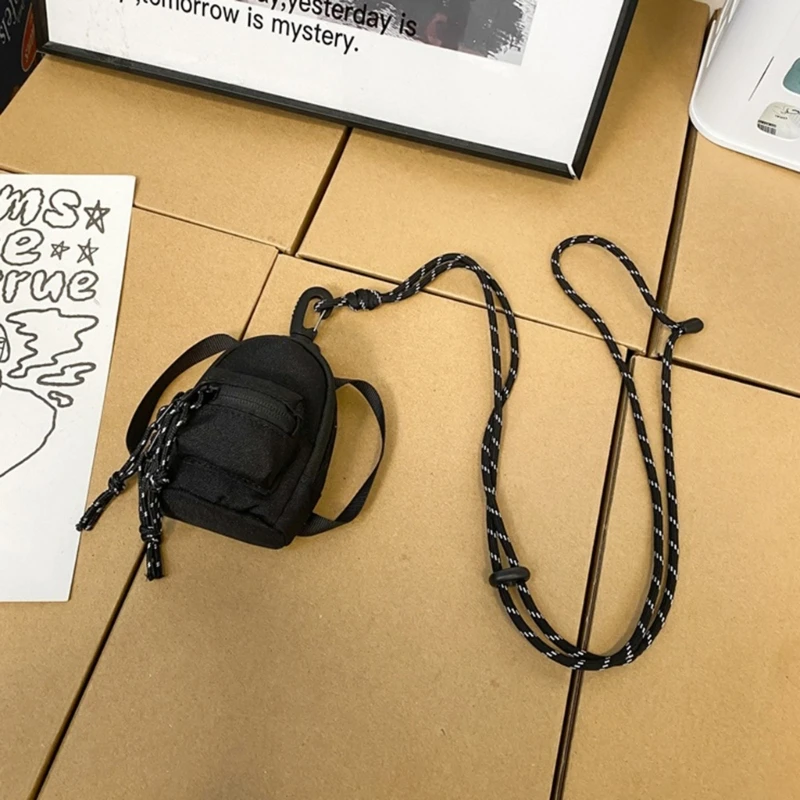 Mini Crossbody Shoulder Bag with Carabiner for Men Women Small Travel Wallet Purse Small Crossbody Bag Cellphone