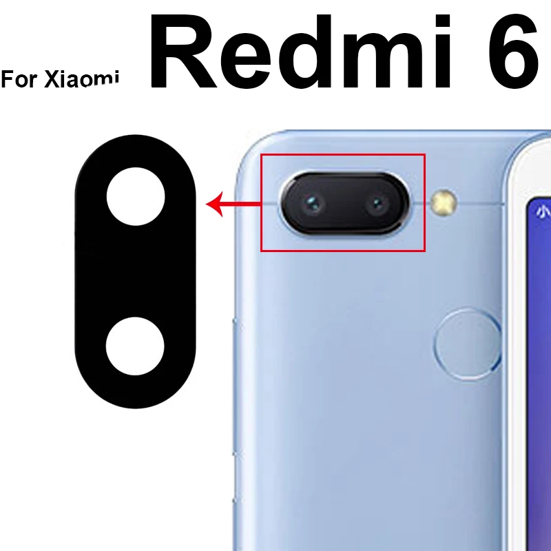 Back Camera Glass Back Rear Camera Glass Lens With Sticker Glue For Xiaomi Redmi 10 9 8 7 6 Pro 9T 9C 9A 8A 7A 6A Back Camera Glass Lens Adhensive