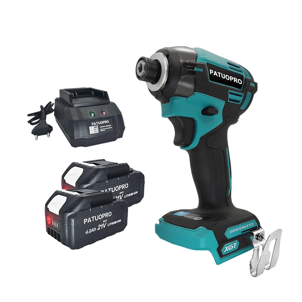 Cacciavite Elettrico A Batteria Compatto Senza Spazzole Esagonale Da 1/4 Pollici Cacciavite Portatile A 4 Velocità Per Batteria Makita 18V