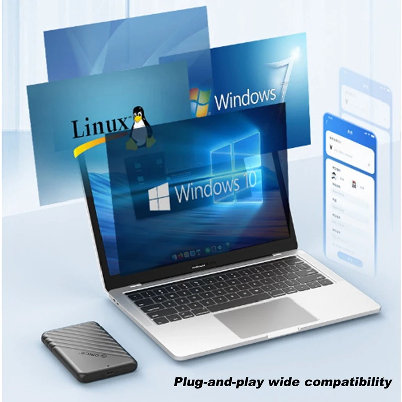 ORICO  HDD ̽, USB 3.0 , ϵ ̺ Ŭ, SATA 5Gbps HDD SSD, PC ƮϿ, 2.5 ġ